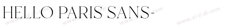 hello paris sans字体转换 hello paris sans字体转换